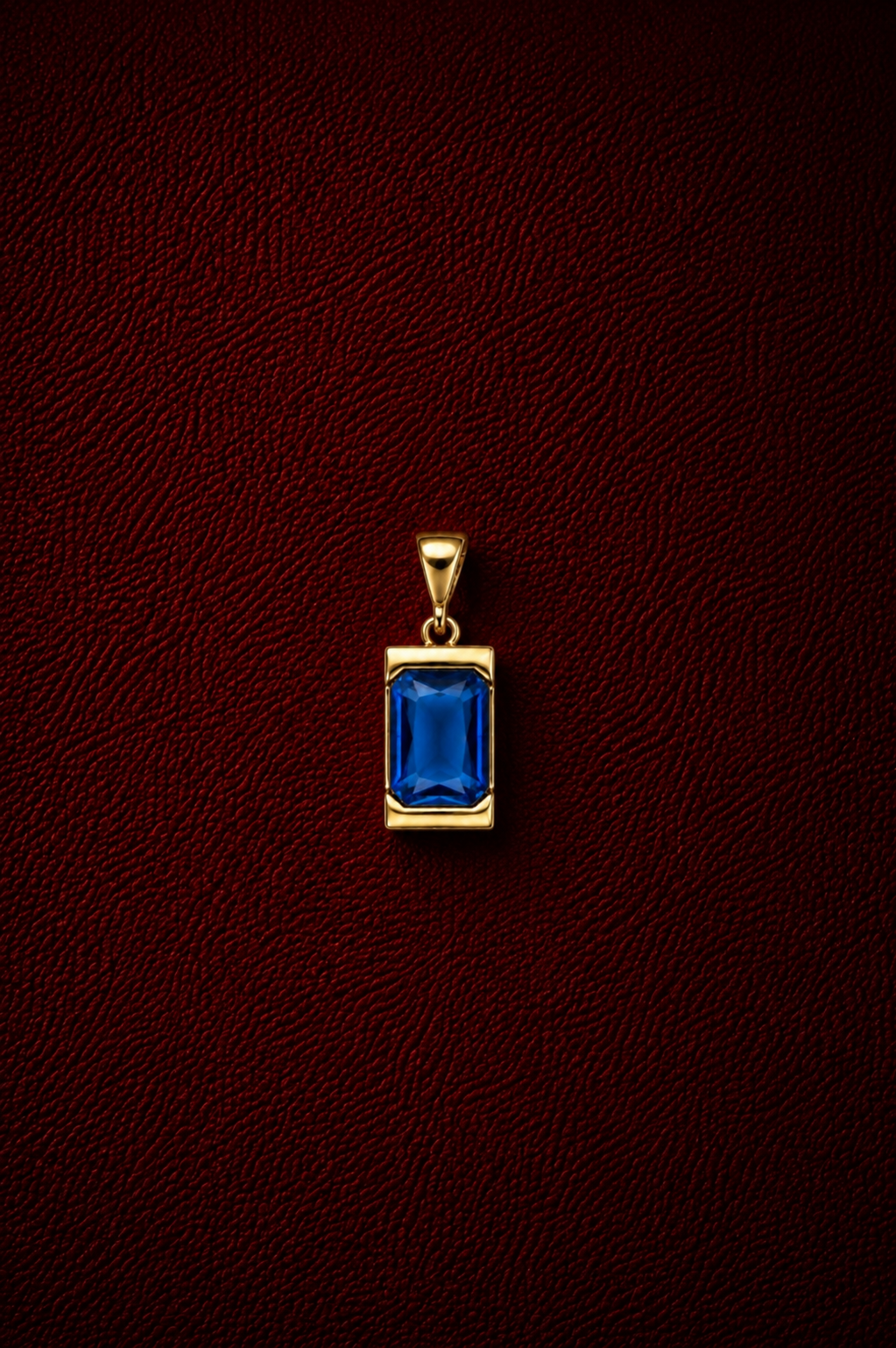 Royal Prism Gold Kaplama Kolye Ucu (Mavi)