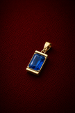 Royal Prism Gold Kaplama Kolye Ucu (Mavi)